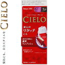 シエロ ヘアカラーEXクリーム 5P ダークピュアブラウン 40g+40g×2個セット *医薬部外品 ホーユー/小分けできる白髪染め/髪全体・生え際・根元も塗れる/しっかり染まって自然にツヤめく滑らかな髪に/天然ツヤ成分が表面をコート/毛髪保護/塗り易い専用コームブラシ/白髪隠し
