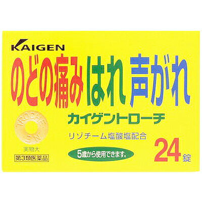 乐天商城 - カイゲントローチS 24錠 ＊医薬部外品 カイゲンファーマ 風邪対策 口腔ケア