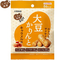 しぜん食感SOY 大豆かりんとキャラメル味 21g ＊大塚食品 ダイエット バランス栄養食 低カロリー ヘルシー