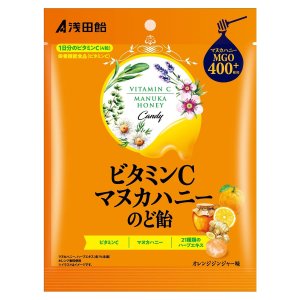 ビタミンCマヌカハニーのど飴 60g ＊浅田飴 のどあめ のどの痛み