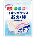 ◆商品説明 亀田製菓が新潟大学医歯学総合病院小児科（新潟市）、木戸病院小児科（新潟市）と共同開発した、栄養・水分・電解質補給をサポートするお腹にやさしいおかゆです。 ◆原材料 米(国内産)、食塩、植物性乳酸菌（殺菌）、増粘多糖類、クエン酸ナトリウム、塩化カリウム、クエン酸 ◆成分 1袋(100g)当たり エネルギー50kcal、たんぱく質0.8g、脂質0.2g、炭水化物11.3g、ナトリウム173mg、食塩相当量0.44g、カリウム79mg