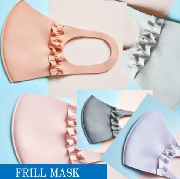 マスク リボン フリル 4枚 可愛い 洗える ...の紹介画像2