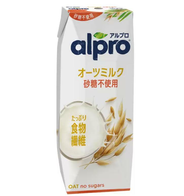 ダノン アルプロ オーツミルク 砂糖不使用 250ml x 18本 送料無料 コストコ商品 人気 話題 美容 健康志向 有機