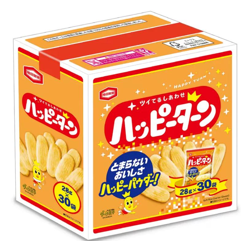 楽天REGRANDEハッピーターン BOX 28g x 30袋×2箱セット おせんべい 煎餅 あられ 人気 大量 お得 徳用 おみやげ 小分け 個別 包装 パーティ 誕生会 お菓子 おやつ お茶請け コストコ商品