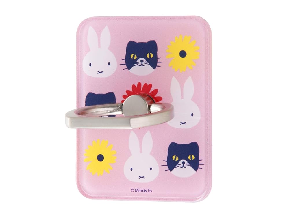 イングレム ミッフィー/スマートフォン用リング アクリル/イエロー IJ-BABKR/MF002