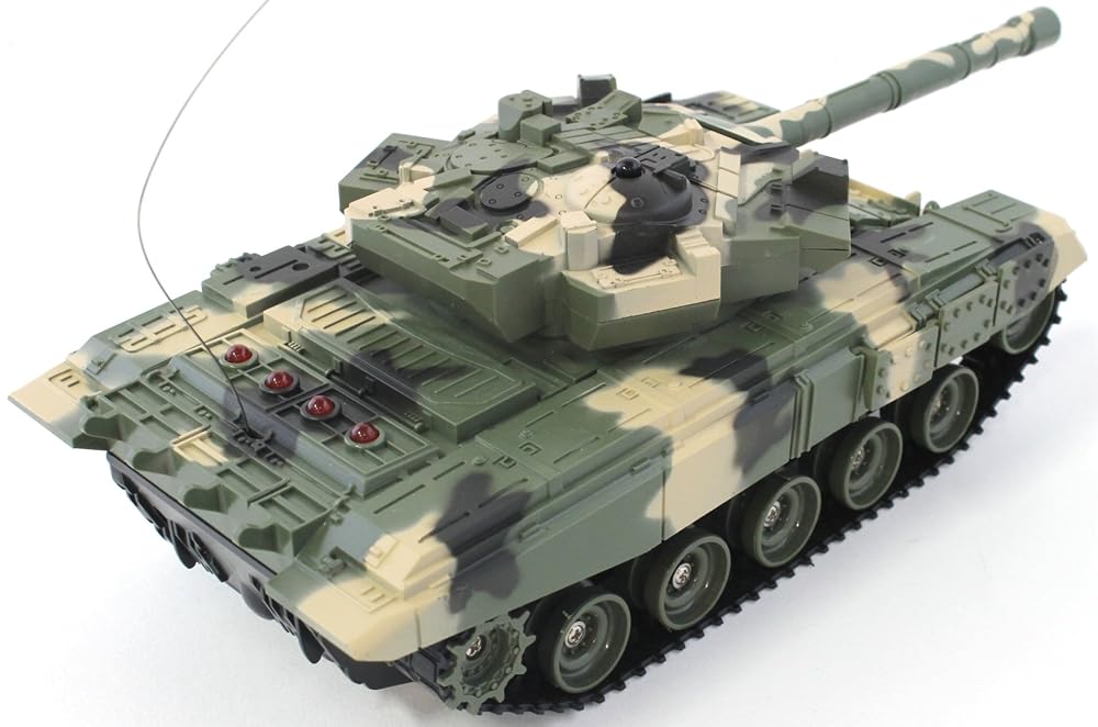ハック（HAC） リアル対戦コンバットタンク ラジコン RC 戦車 (グリーン（27MHz）)