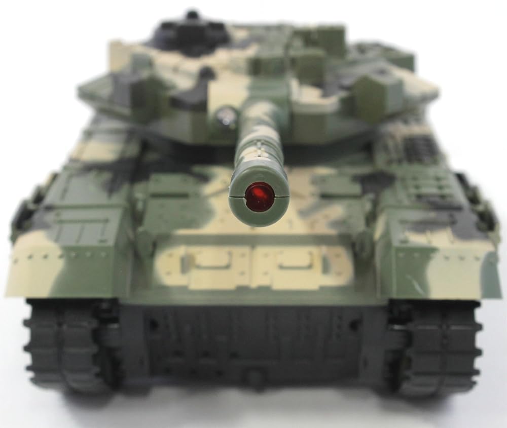 ハック（HAC） リアル対戦コンバットタンク ラジコン RC 戦車 (グリーン（27MHz）)