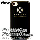 バンデル メタリック アイフォン7ケース (iPhone7, ロゴ(ブラック×ゴールド))
