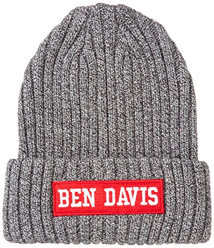 ベンデイビス ニット帽 メンズ (ベンデイビス)BEN DAVIS 9500WPコットンBOXロゴニットキャップ BDW-9500WP H-BK ヘザーブラック FREE