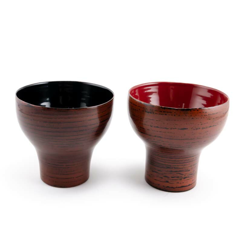 酒器 漆塗り 郷自然工房 No.33 酒器（下地目内朱：下地目内黒） 直径7.4cm　全2色 【器】【漆塗り】