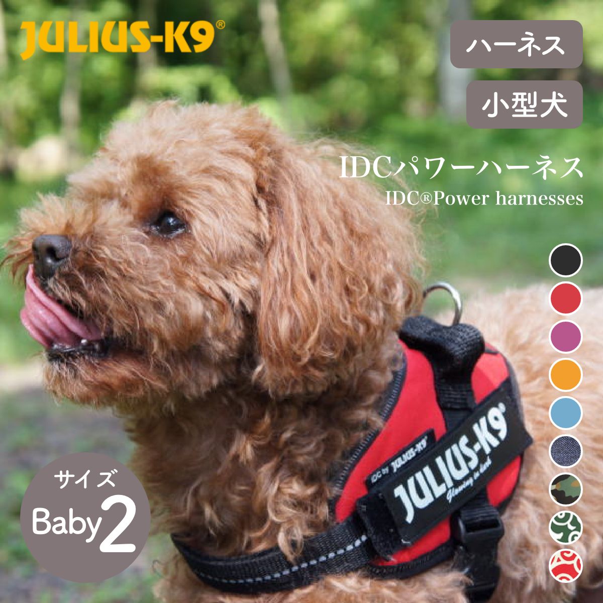 IDCパワーハーネス IDC®Power harnesses Baby2 カラー9色 ハーネス 小型犬