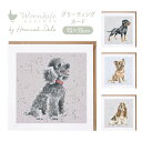 【Wrendale Designs レンデール デザイン】グリーティングカード 英国製 犬 ロットワイラー バセットハウンド ヨークシャーテリア プードル【ポス...