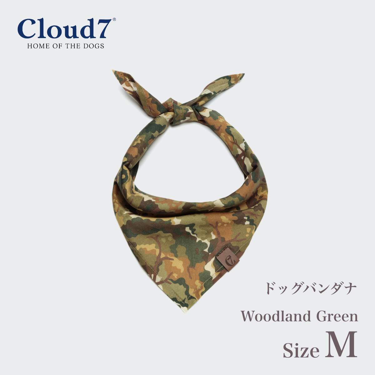 Х  Cloud7 饦7 ɥåХ åɥɥ꡼ M Dog Bandana Woodland Green ľ͢