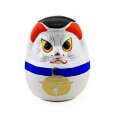 だるまつつみのおひなっこや伊達なだるま白猫11cm松川だるま仙台張子伝統的工芸品縁起物