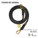 【FOUND MY ANIMAL ファウンドマイアニマル】アジャスタブル リーシュ（リード） ブラック S,M,Lサイズ リード 犬 ファウンド マイ アニマル 正規取扱店