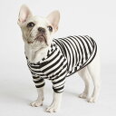 LoveThyBeast ラブ・ザイ・ビースト ライトウェイトバンブーニット- ブラック / ホワイトストライプサイズ S/M/L 犬 フード付きパーカー 海外...