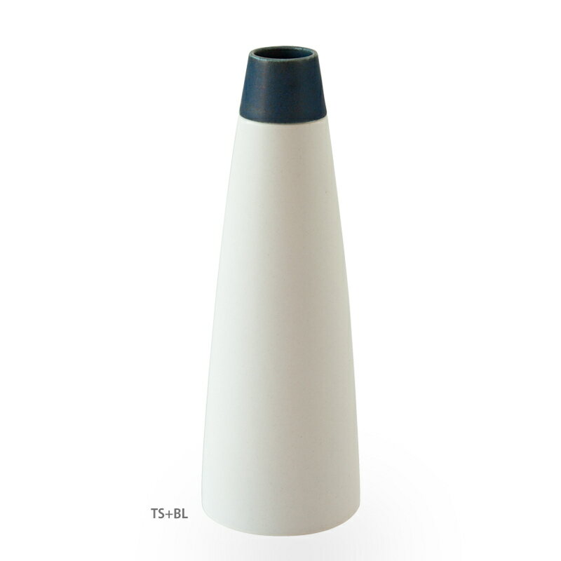 組み合わせを楽しむ 一輪挿し / combiBL（ボトムLサイズ）白・青 ttyokzk ceramic design / タツヤオカザキ セラミック デザイン 花瓶 フラワーベース
