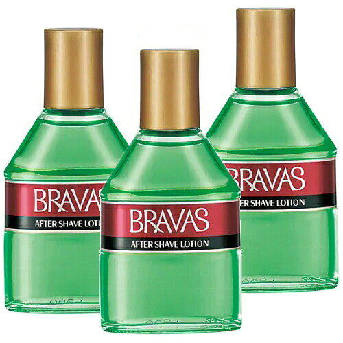 BRAVAS AFTER SHAVE LOTION　肌をキリッとひきしめるアフターシェーブローションすっきりした感触で肌を整える、ひげそりあとのローションです。使用感：すがすがしい香り：さわやかな柑橘系の香り＜使用方法＞ひげそりの後や洗顔後、部分的に使う場合は10円硬貨大、全体に使う場合は500円硬貨大を手にとり、軽くたたくようにして使います＜使用上の注意＞お肌に傷やはれもの・湿しん・色抜け（白斑等）や黒ずみなどの異常が生じていないかよく注意して使用してください。お肌に合わないときは、使用を中止し、皮ふ科医などにご相談ください。＜成分＞エタノール、水、DPG、メントール、アラントイン、PPG-20デシルテトラデセス-10、メトキシケイヒ酸エチルヘキシル、BHT、トコフェロール、香料、黄203、緑3※商品の改良や表示方法の変更などにより、実際の成分と一部異なる場合があります。　実際の成分は商品の表示をご覧ください。販売名ブラバス アフターシェーブローション内容量140mL×3個生産国ベトナム 区分化粧品発売元資生堂フィティット株式会社製造販売元株式会社 資生堂広告文責昭和薬品株式会社連絡先電話番号 03-3254-4425※モニターの設定や部屋の照明等により実際の商品と色味が異なる場合がございます。※パッケージデザイン等は予告なく変更されることがあります。JANコード 4901872374564