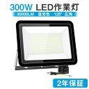 LED投光器 300w 30000LM 昼光色 投光器ledライト 屋外 IP66 防水 豪雨対応 作業灯 ワークライト led 100V対応 アース付きプラグ PSE認証済 led 灯光器 高演色Ra85以上 外灯 高輝度 省エネ 120°広角 倉庫 BBQ 野外 工事用