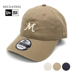 【母の日ギフト】帽子/MICA&DEAL×NEW ERA/マイカ&ディール×ニューエラ/”M"ロゴコラボレーションCAP/品番：0123310246