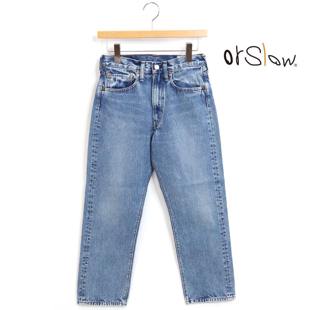 レディース/orSlow/オアスロウ/ショートレングス105 90sジッパーフライデニムパンツ/ユーズド/品番：00-1050WZ-95