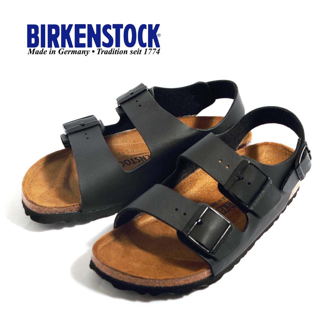 【母の日ギフト】メンズ/レディース/BIRKENSTOCK/ビルケンシュトック/Milano/ミラノ/034793(幅狭)/034791(幅広) /BLACK