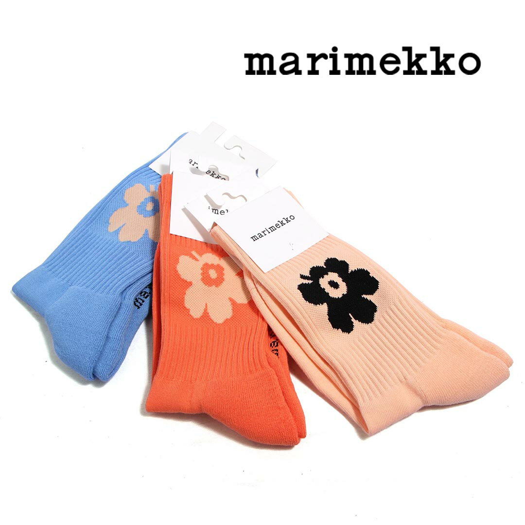 マリメッコ 靴下 レディース □靴下/marimekko/マリメッコ/kioski/Puikea Unikko One/リブソックス/52223591031【2個までメール便可】