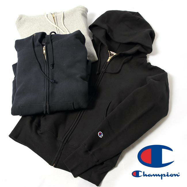 【父の日ギフト】メンズ/Champion/チャンピオン/リバースウィーブ(赤タグ)ジップスウェットパーカー/品番：C5-U102