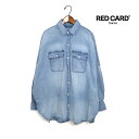 レディース RED CARD TOKYO レッドカードトーキョー Brooklyn ブルックリン オーバーサイズシャツ 品番:78W18101