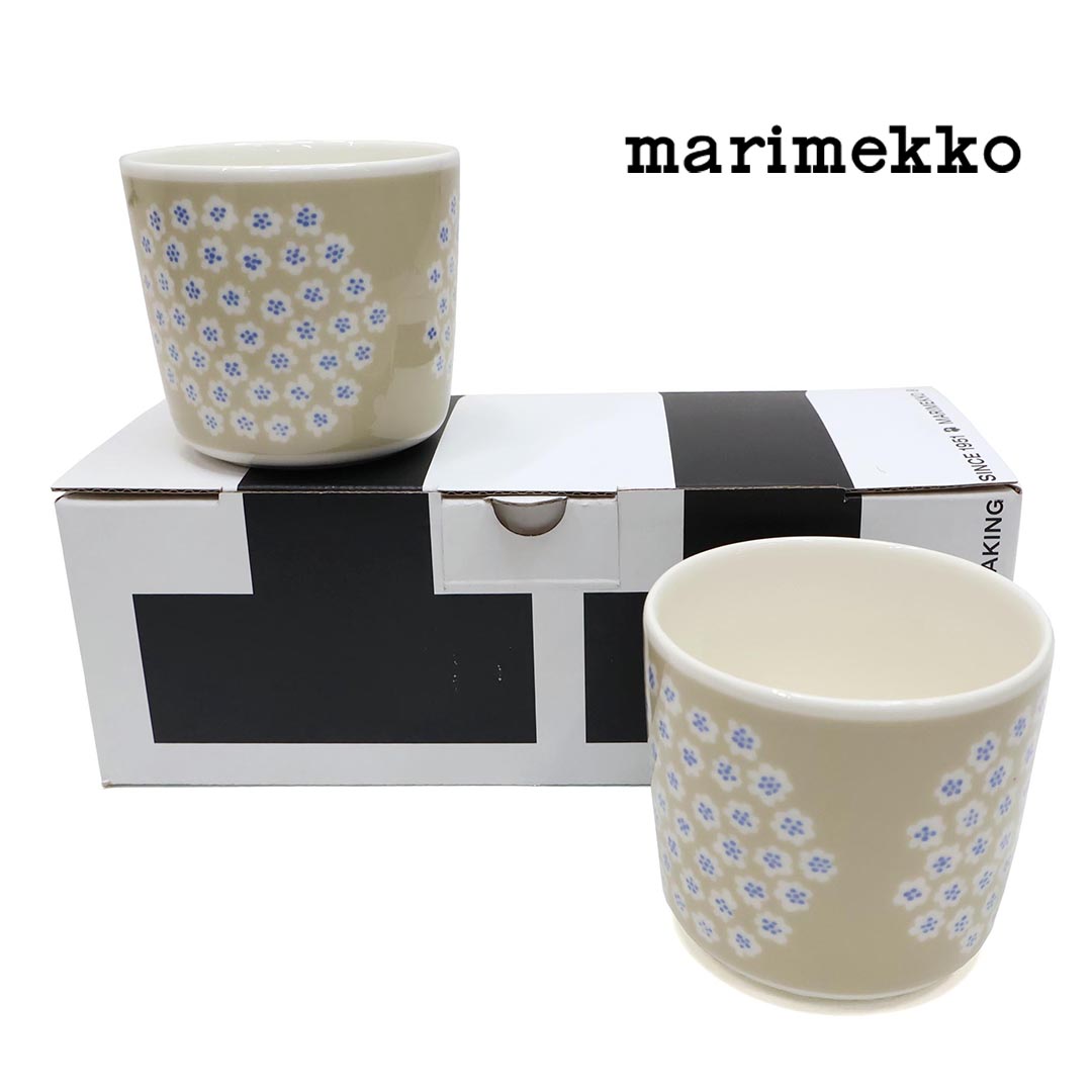 母の日ギフト食器/marimekko/マリメッコ/Pukettiコーヒーカップセット(ハンドルなし)