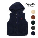 ☆キッズ/GYMPHLEX/ジムフレックス/くるみボタンフードボアベスト/もこもこ/くるみボタン/品番：J-1142PL【SALE】【10%OFF】【クーポン対象外】