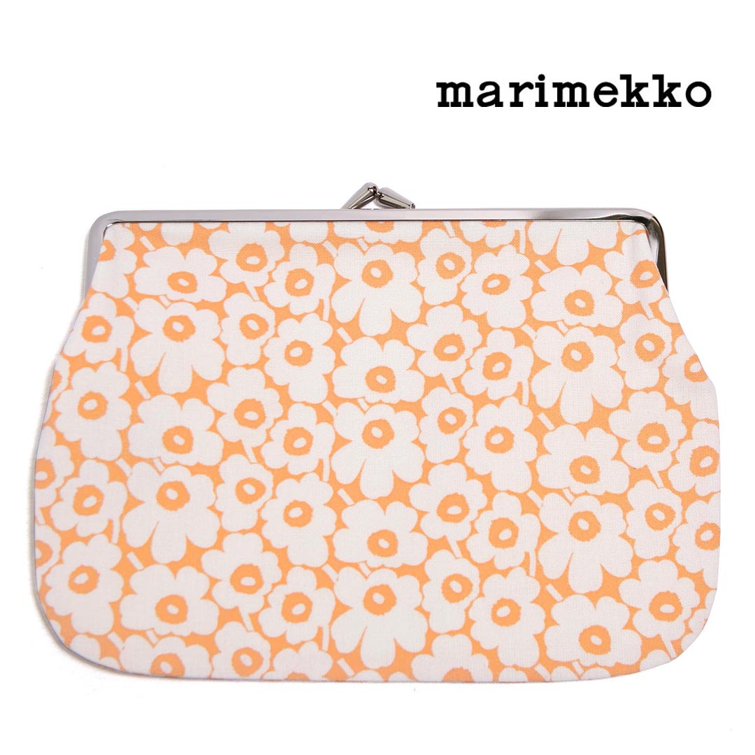 ポーチ/marimekko/マリメッコ/Puolikas Kukkaro Pikkuinen Unikko がま口ポーチ/品番：52229691448/日本限定【2個までメール便配送のみ】