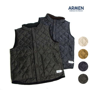 レディース/メンズ/ARMEN/アーメン/REVERSIBLEVEST/ナイロンキルティングリバーシブルベスト/品番：NAM9984