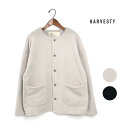 レディース HARVESTY ハーベスティ エコフリース ノーカラーアトリエジャケット 品番:A52419