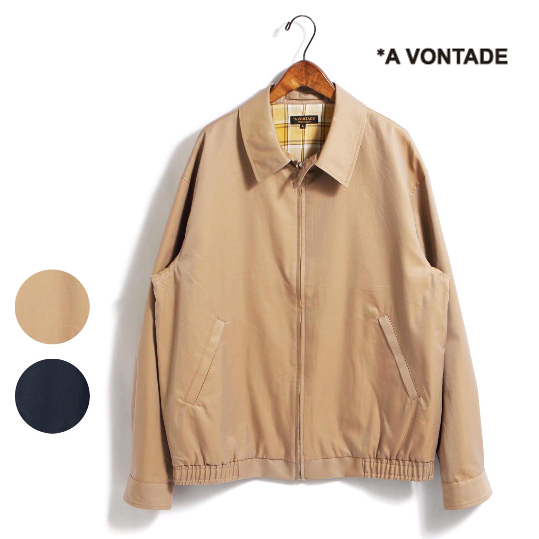 【父の日ギフト】メンズ/A VONTADE/ア ボンタージ/Harrington Jacket/ハリントンジャケット/品番：VTD-0501-JK