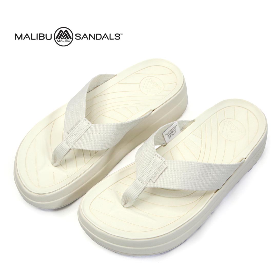 ☆レディース/MALIBU SANDALS/マリブサンダルズ/SURFRIDER PLATFORM/サーフライダープラットホーム/ホワイト/品番:MSP08-0006【SALE】【20%OFF】【クーポン対象外】