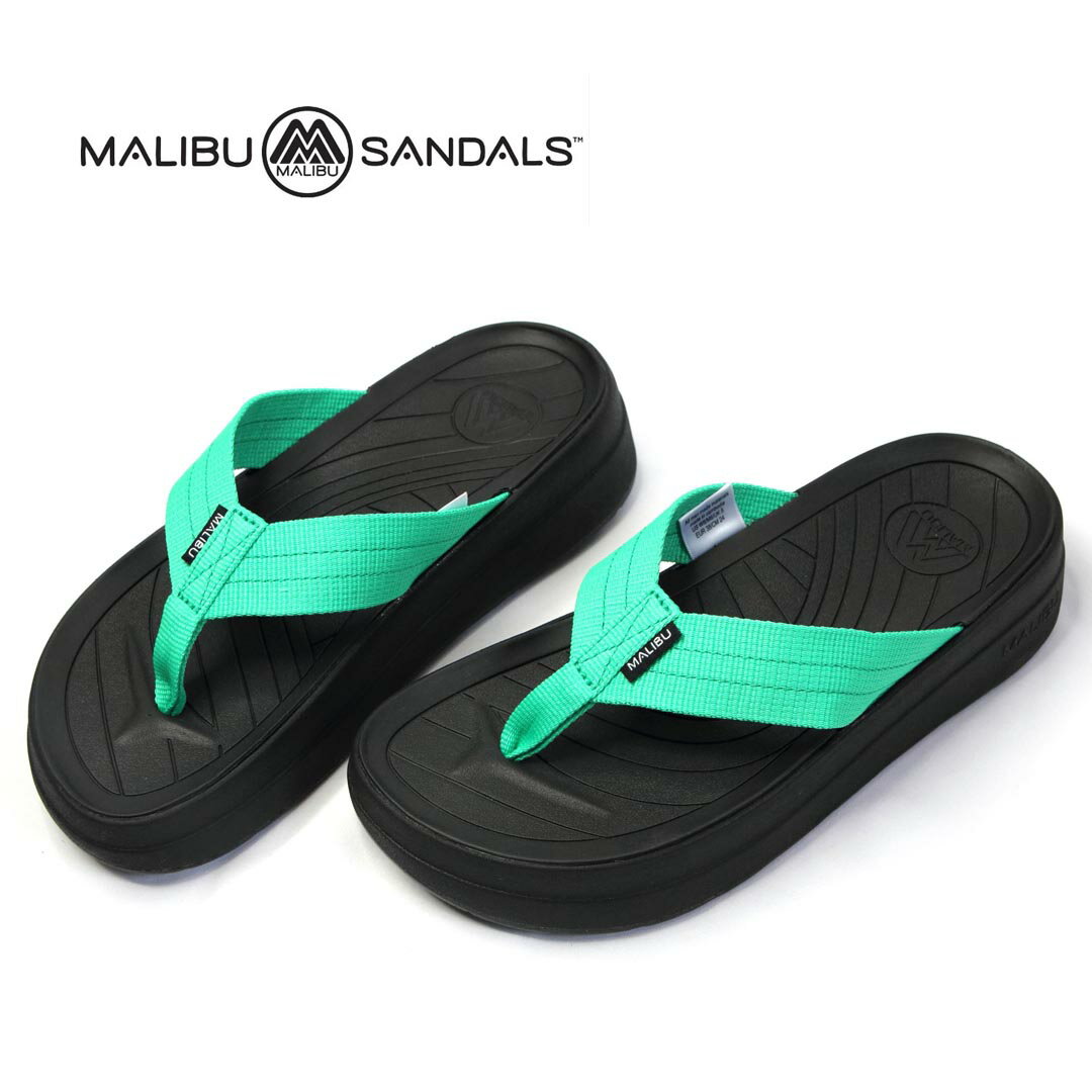 ☆レディース/MALIBU SANDALS/マリブサンダルズ/SURFRIDER PLATFORM/サーフライダープラットホーム/グリーン/品番:MSP08-0008【SALE】【30%OFF】