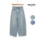 レディース RED CARD TOKYO レッドカードトーキョー Oregon オレゴン カーブ ワイド クロップド デニム 品番:72W10901