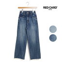 レディース RED CARD TOKYO レッドカードトーキョー Manoa マノア 【Aero Jeans】ワイドストレート イージー デニム パンツ 品番:...
