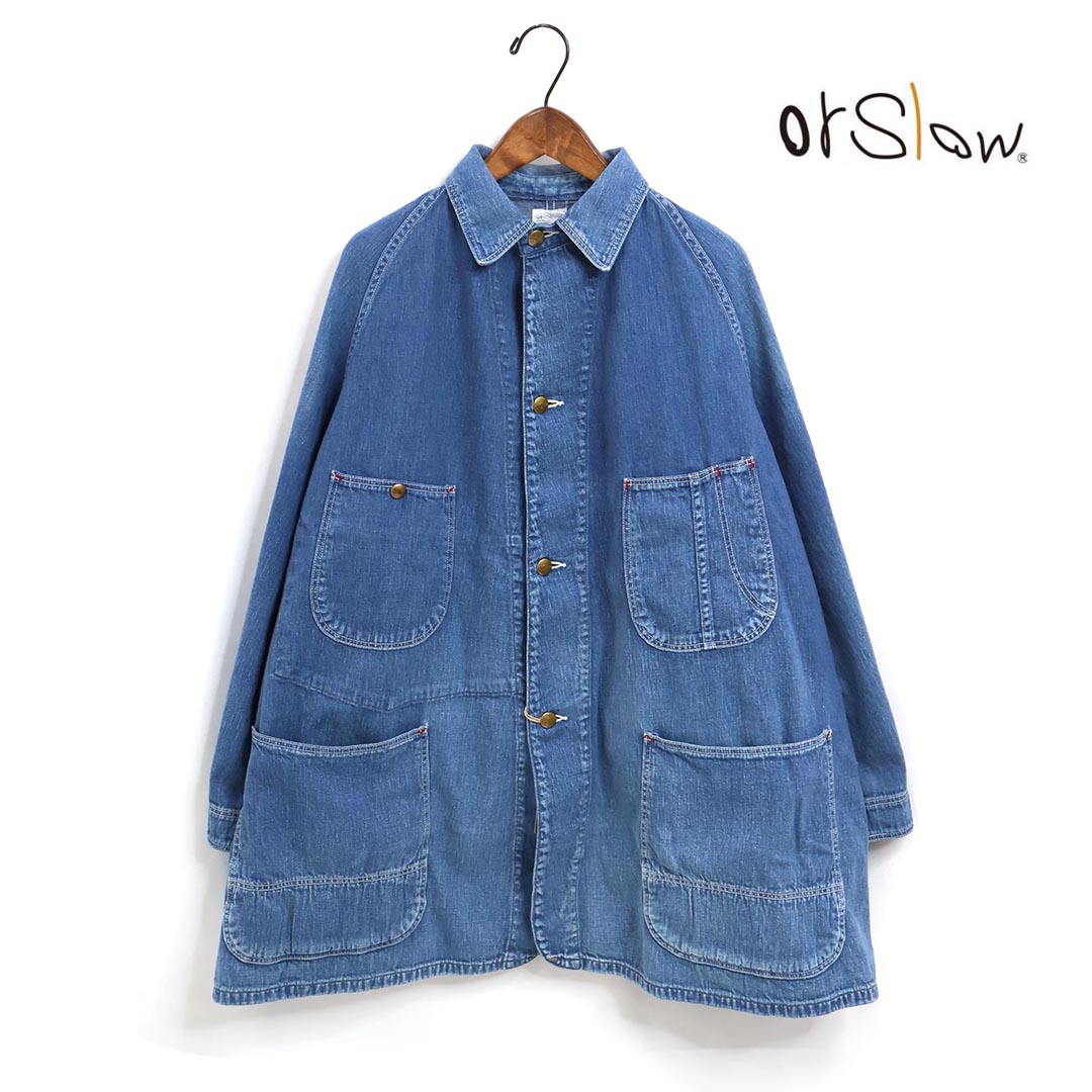 レディース orSlow オアスロウ LOOSE FIT DENIM COVERALL ルーズ フィット デニム カバーオール 品番：..