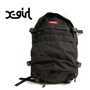 グッズ/X-girl/エックスガール/ADVENTURE BACKPACK BOX LOGO/バックパック/リュック/ボックスロゴ/品番：05191011,05175056