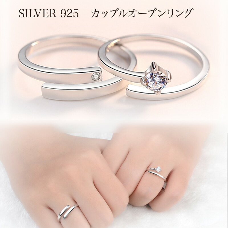 ペアリング カップル 2個セット 恋人 バレンタインデー 永遠を誓う ペアリング 結婚指輪 恋人 レディース メンズ シルバー925 ギフト プレゼント 誕生日...