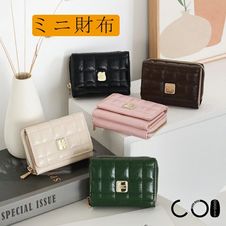 樂天商城 - 財布 レディース 二つ折り財布 エナメル財布 ふたつ折り ミニ財布 かわいい 小銭入れ 小さい お財布 20代 30代 40代 50代
