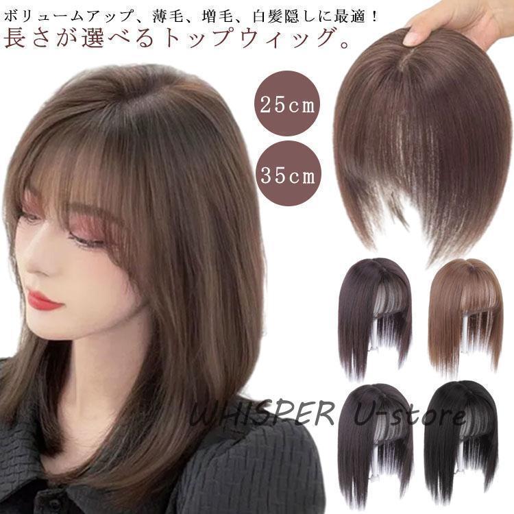 Rakuten - ウィッグ 部分ウィッグ 部分かつら かつら ウイッグ カバー ヘアピース ピース カバー ウイッグ 白髪かくし簡単装着 通気性 超軽量