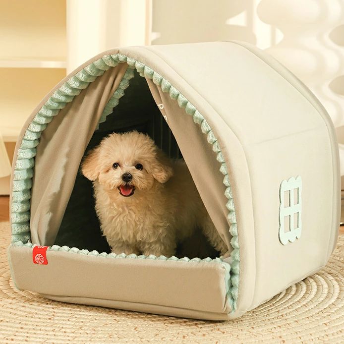 Rakuten - 犬用ハウス ペットハウス 中型犬 大型犬 ペットベッド ペット部屋 犬ベッド 猫ベッド 犬ハウス ネコベッド クッション ふわもこ 取り外しカバー 丸洗い 犬用ベッド 猫用ベッド 猫ハウス クッション 小型犬 中型 通年 クッション 犬猫寝具 ふわふわ 寝床 滑り止め 送料無料