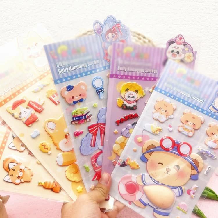 最新デザインおなかぷにぷに 10枚セット おなかぷにぷにシール 3D立体シール お腹シール ご褒美シール おなかシール 3D おはじきシール キャラクター 超かわいい ステッカー 手帳 日記帳用 DIY用 水筒 携帯 フォト アルバム startline-10079052 Startline サンプル画像2