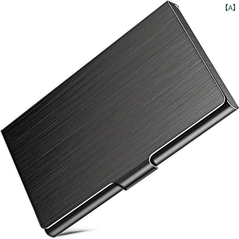 Startlineの名刺入れ ビジネス ステンレス製 電気メッキ加工 おしゃれ 薄型 15枚収納 ローズゴールド チタンブラック アンティークブロンズ カードケース 男女兼用｜アングル2