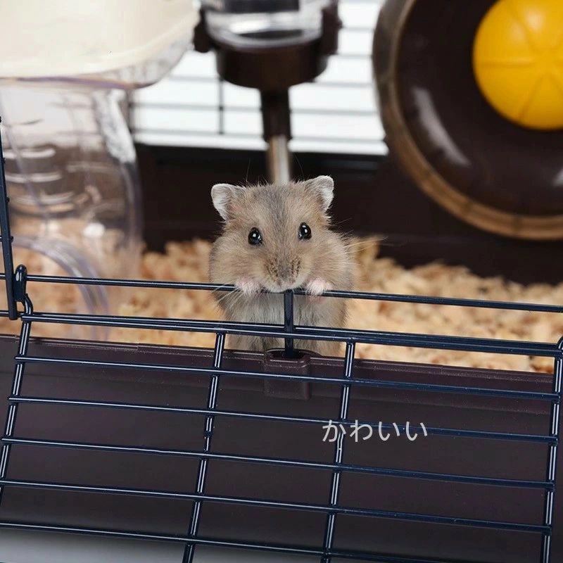 ハムスターケージ 大きい ハムスターハウス 4セット 1階 室内用 小動物 ケージ 飼育かご 広い 通気性抜群 組立簡単 小屋 大型 給水ボウル お家 玩具シーソ 持ち運び 小動物 ハリネズミ 大きい 大型 持ち運び 掃除しやすい 中が見える 通気 ペット用遊び場