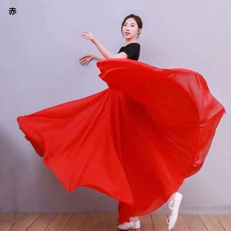 社交ダンス衣装720°広がるダンススカート80cm/85cm/90cm/95cm/100cm レディース 大...
