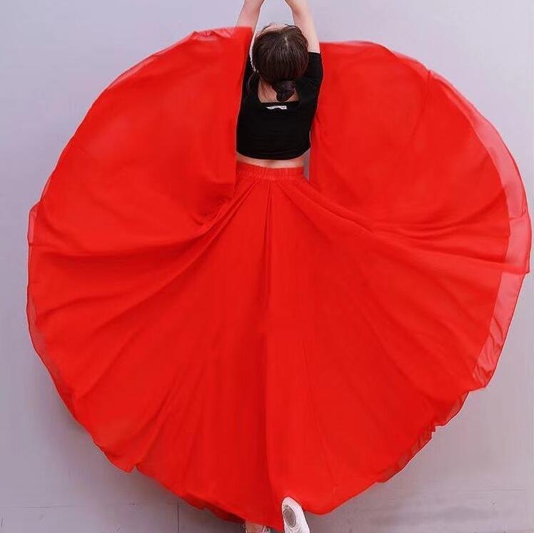 社交ダンス衣装720°広がるダンススカート80cm/85cm/90cm/95cm/100cm レディース 大...